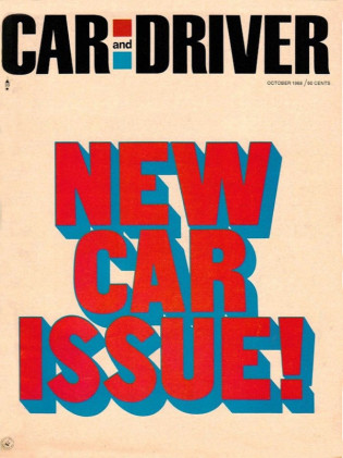 CAR & DRIVER 1968 OCT - BIZZARRINI GT, ALFA 33 COUPE